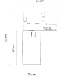 8282 CTLS ADAPTER FOR CAMELEON SYSTEM WHITE (8282) - Nowodvorski