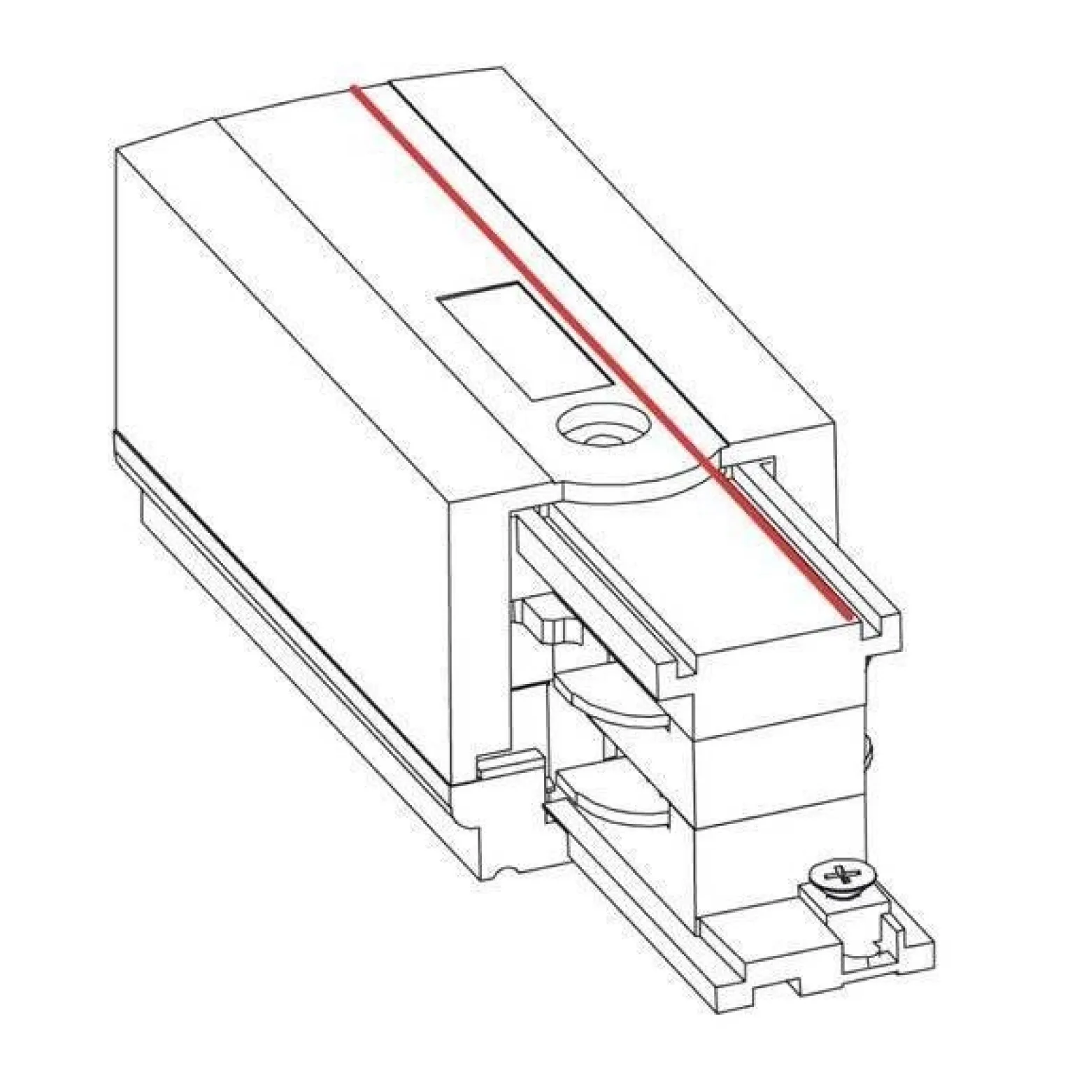 8233 CTLS POWER END CAP LEFT BLACK (PE-L) (8233) - Nowodvorski