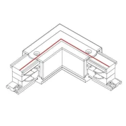 8228 CTLS POWER L CONNECTOR RIGHT BLACK (L-R) (8228) - Nowodvorski