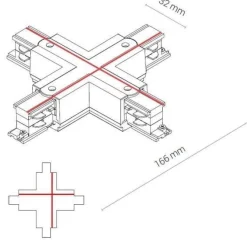 8701 CTLS POWER X CONNECTOR WHITE (8701) - Nowodvorski