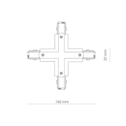 8702 CTLS POWER X CONNECTOR BLACK (8702) - Nowodvorski