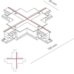 8680 CTLS RECESSED POWER X CONNECTOR BLACK (8680) - Nowodvorski