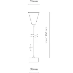8697 CTLS SUSPENSION KIT, 3 CIRCUIT, BLACK (8697) - Nowodvorski