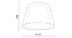 Abażur DS 43 AZ2609 - Azzardo - żyrandol