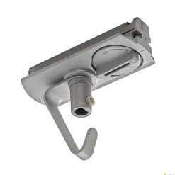 ADAPTER, do szyny wysokonapięciowej 1-fazowej, kolor srebrny, elektryczny, z hakiem (143172) - SLV