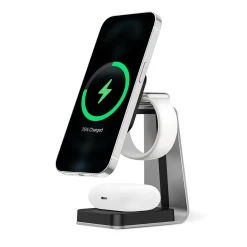 Ładowarka indukcyjna do iPhona, zegarka i słuchawek, z funkcją Magsafe Charging Stand 3w1 (LV0879) - LVN SYSTEM