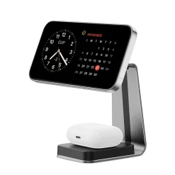 Ładowarka indukcyjna do iPhona, zegarka i słuchawek, z funkcją Magsafe Charging Stand 3w1 (LV0879) - LVN SYSTEM
