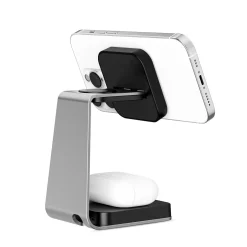 Ładowarka indukcyjna do iPhona, zegarka i słuchawek, z funkcją Magsafe Charging Stand 3w1 (LV0879) - LVN SYSTEM