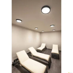 AINOS, lampa sufitowa, LED, 3000K, okrągła, antracytowa (229965) - SLV