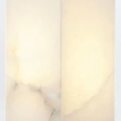 Alabastrowy kinkiet Valencia - 1 źródło światła - Miejski brąz (QN-VALENCIA-1WB-UBZ-AR) - Quintiesse