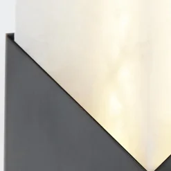 Alabastrowy mały kinkiet Caesar - Miejski brąz (QN-CAESAR-W-S-UBZ-AR) - Quintiesse