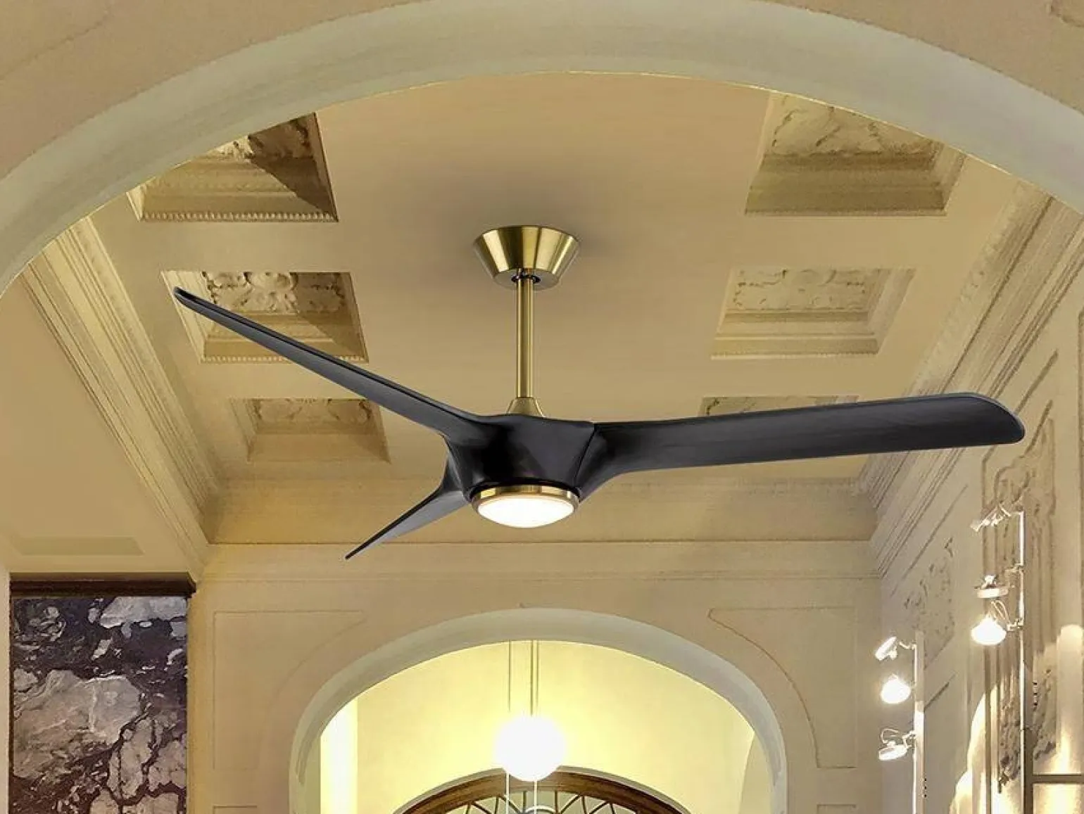 Alisios wentylator z oświetleniem LED (138849) - Schuller