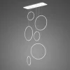 Altavola Design: Lampa wisząca Ledowe Okręgi No. 8 - 90 cm in 3k biała_ściemnialna (LA076/P_90_in_3k_white_dimm) - ALTAVOLA DESIGN