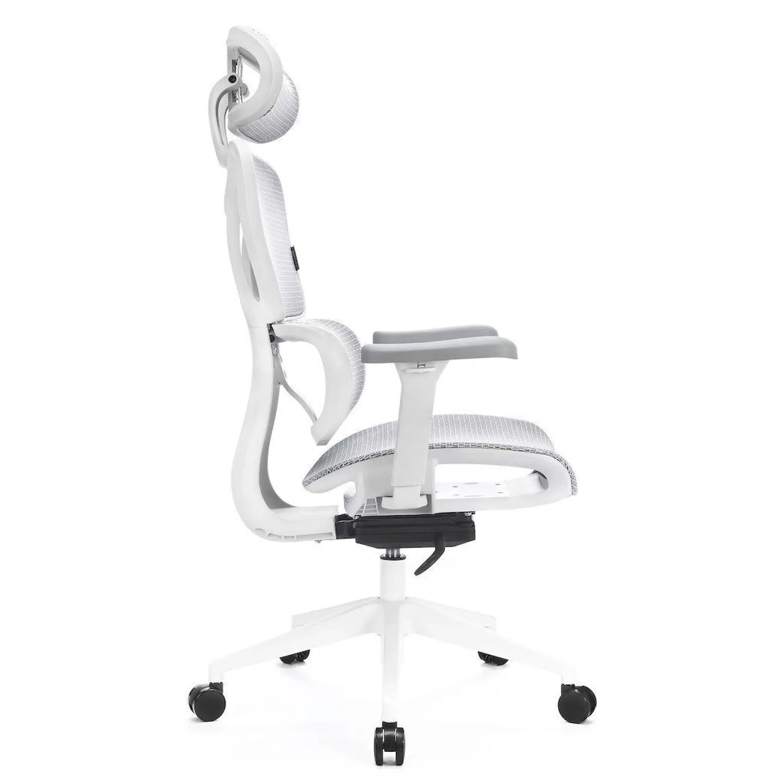 Amortyzowany,regulowany fotel gamingowy Control Series Biały (LV0655) - LVN SYSTEM