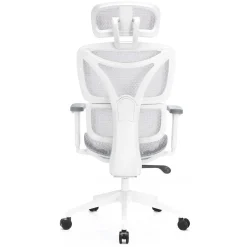 Amortyzowany,regulowany fotel gamingowy Control Series Biały (LV0655) - LVN SYSTEM