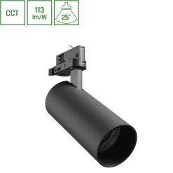 ANDROMEDA PRIME NA SZYNOPRZEWÓD 3F 3CCT 24W 230V 25st IP20 śr.76x177x228mm CZARNY SPECTRUM (SLI033036CCT_PW) - Spectrum LED