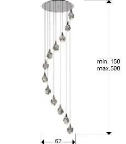 Aquaria lampa wisząca 12L (157308) - Schuller