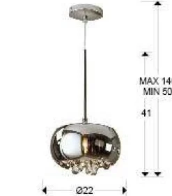 Argos lampa wisząca mała 1L (509010) - Schuller