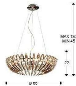 Ariadna lampa wisząca 12L (876124D) - Schuller