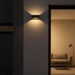 ARIUS BLACK KINKIET IP54 (18204) - TK Lighting