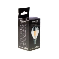 Żarówka Filamentowa LED 4W G45 E14 2700K TOP SILVER (ML1373) - Milagro