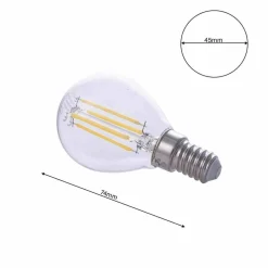 Żarówka Filamentowa LED 4W G45 E14 4000K (EKZF380) - Eko-Light