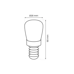 ŻARÓWKA LED DO LODÓWEK E14 3W 3000K (EKZA9599) - Eko-Light