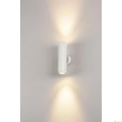 ASTINA, lampa ścienna outdoor, TCR50-SE, IP44, okrągła, up/down, biała, maks. 44W (228771) - SLV