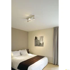 ASTO 3, lampa ścienna i sufitowa, trzypunktowa, QPAR51, szczotkowane aluminium, maks. 225 W (147443) - SLV