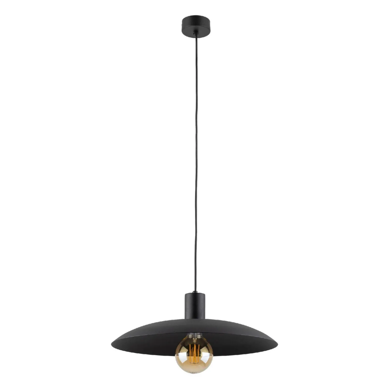 ASTRA BLACK 1XE27 LAMPA WISZĄCA (10712) - TK Lighting