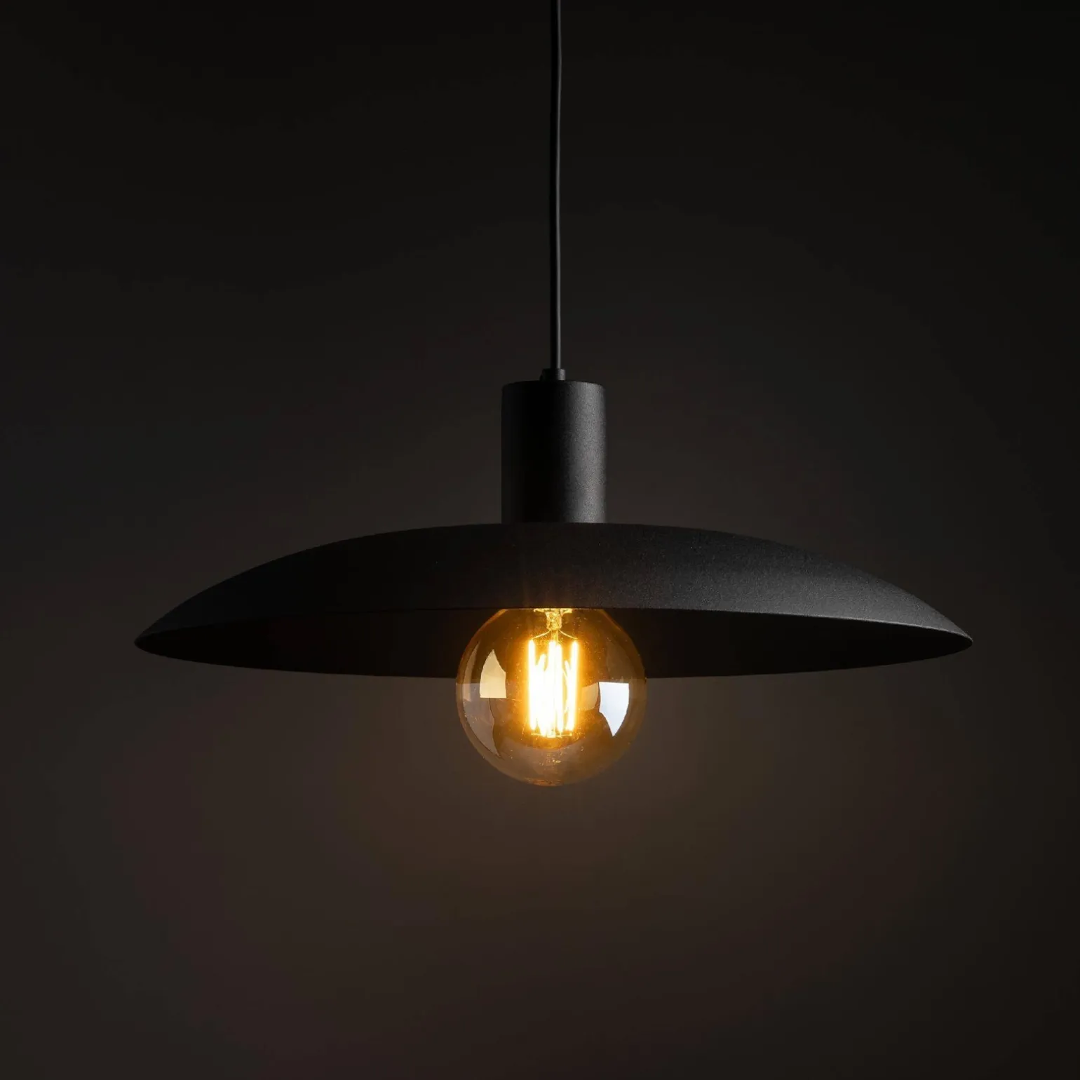 ASTRA BLACK 1XE27 LAMPA WISZĄCA (10712) - TK Lighting