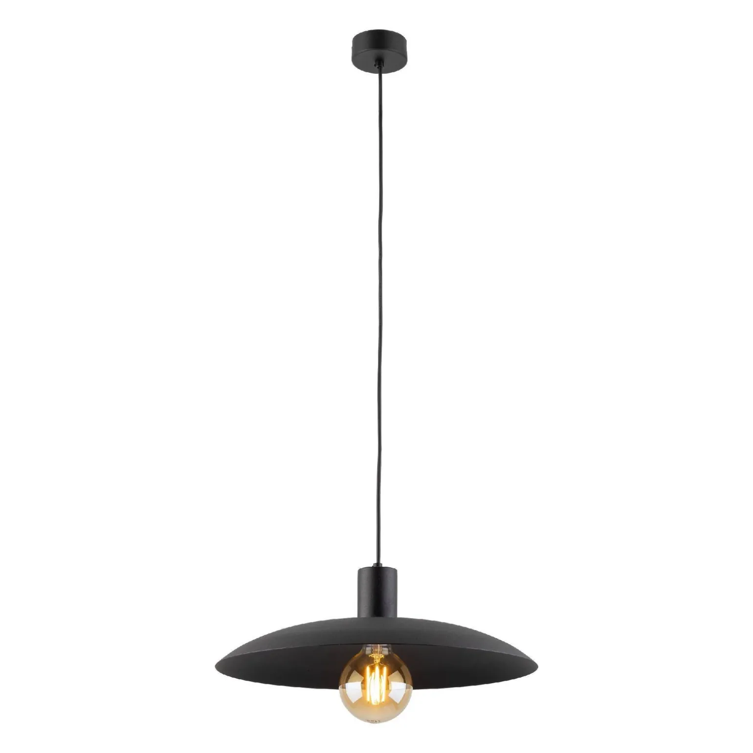 ASTRA BLACK 1XE27 LAMPA WISZĄCA (10712) - TK Lighting