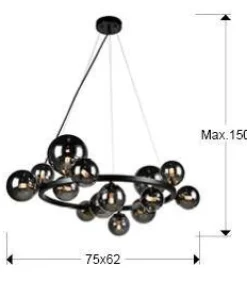 Astros lampa wisząca 14L (329613) - Schuller