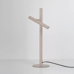 Beżowa lampa stołowa z wyłącznikiem dotykowym TROST TABLE BEIGE (AZ6802) Azzardo