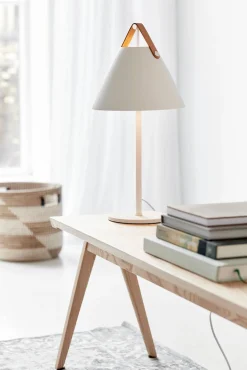 Biała lampa stołowa STRAP Nordlux E27 40W Metal