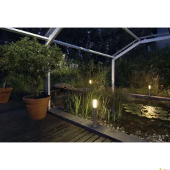 BIG NAILS 50, lampa podłogowa outdoor, TC-(D,H,T,Q)SE, IP44, stal nierdzewna 304, Ø/W 6,5/51 cm, maks. 15W (229162) - SLV