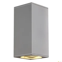 BIG THEO, lampa ścienna outdoor, QPAR111, IP44, kwadratowa, up/down, srebrnoszara, maks. 150W (229574) - SLV