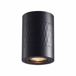 Bima Arte Round Black 1xGU10 (ML7687) - ECO-LIGHT