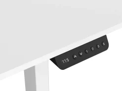 Biurko gamingowe z elektryczną regulacją Control Series 120 Biały (LV0150) - LVN SYSTEM