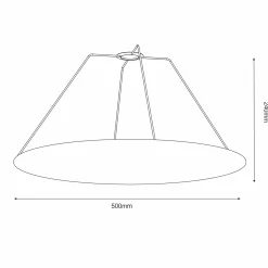 Blenda/ przesłona do lampy wiszącej Gandra (5055) - Shilo