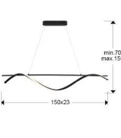 Boa lampa wisząca (307529) - Schuller