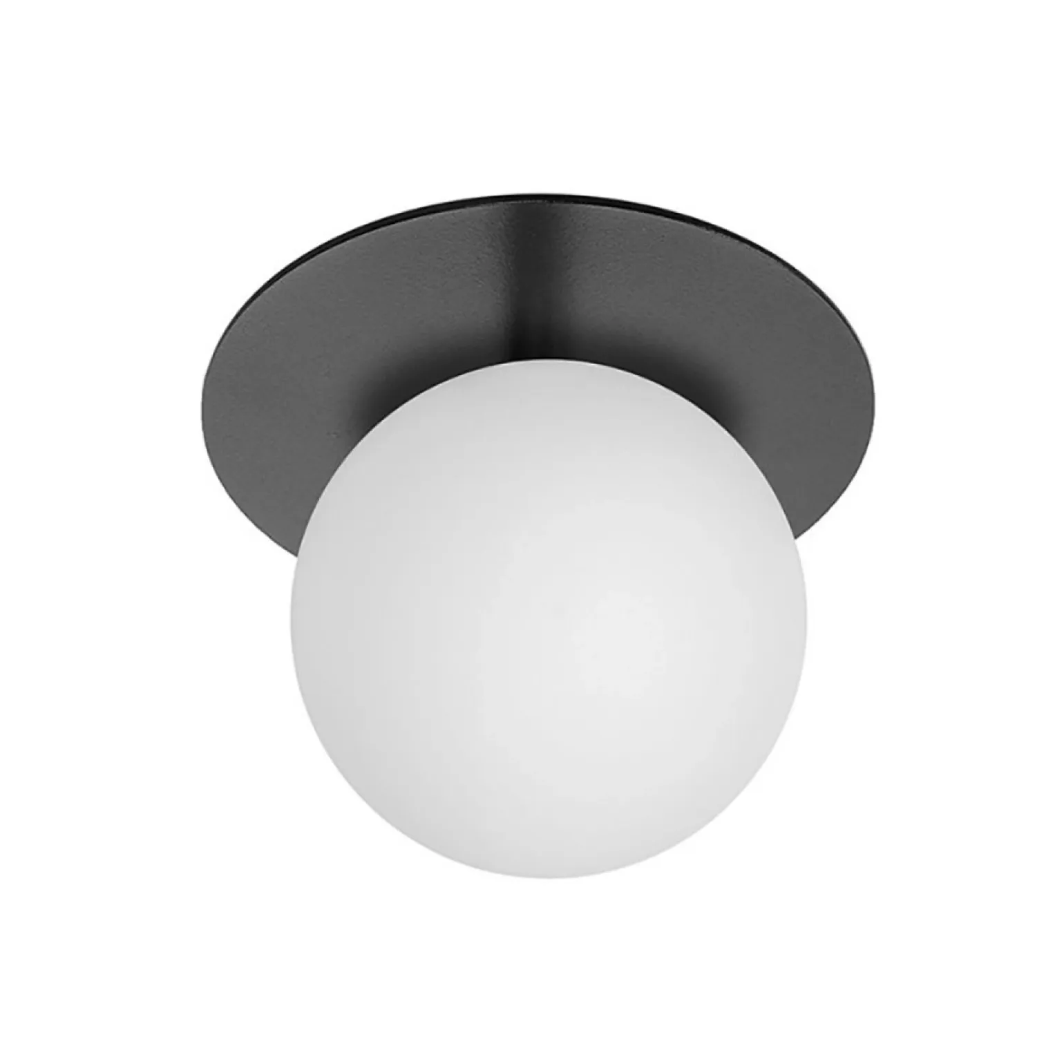 BORRA A czarna lampa ścienna / kinkiet (B2A12000) - Ummo