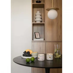 BORRA B biała sufitowa lampa wisząca z mosiądzem (BRB131P0) - Ummo