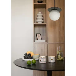 BORRA B biała sufitowa lampa wisząca z podwyższoną szczelnością IP44 (BRB111PS0) - Ummo