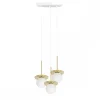 BORRA B 3P potrójna sufitowa lampa wisząca z mosiądzem (BRB331P3) - Ummo