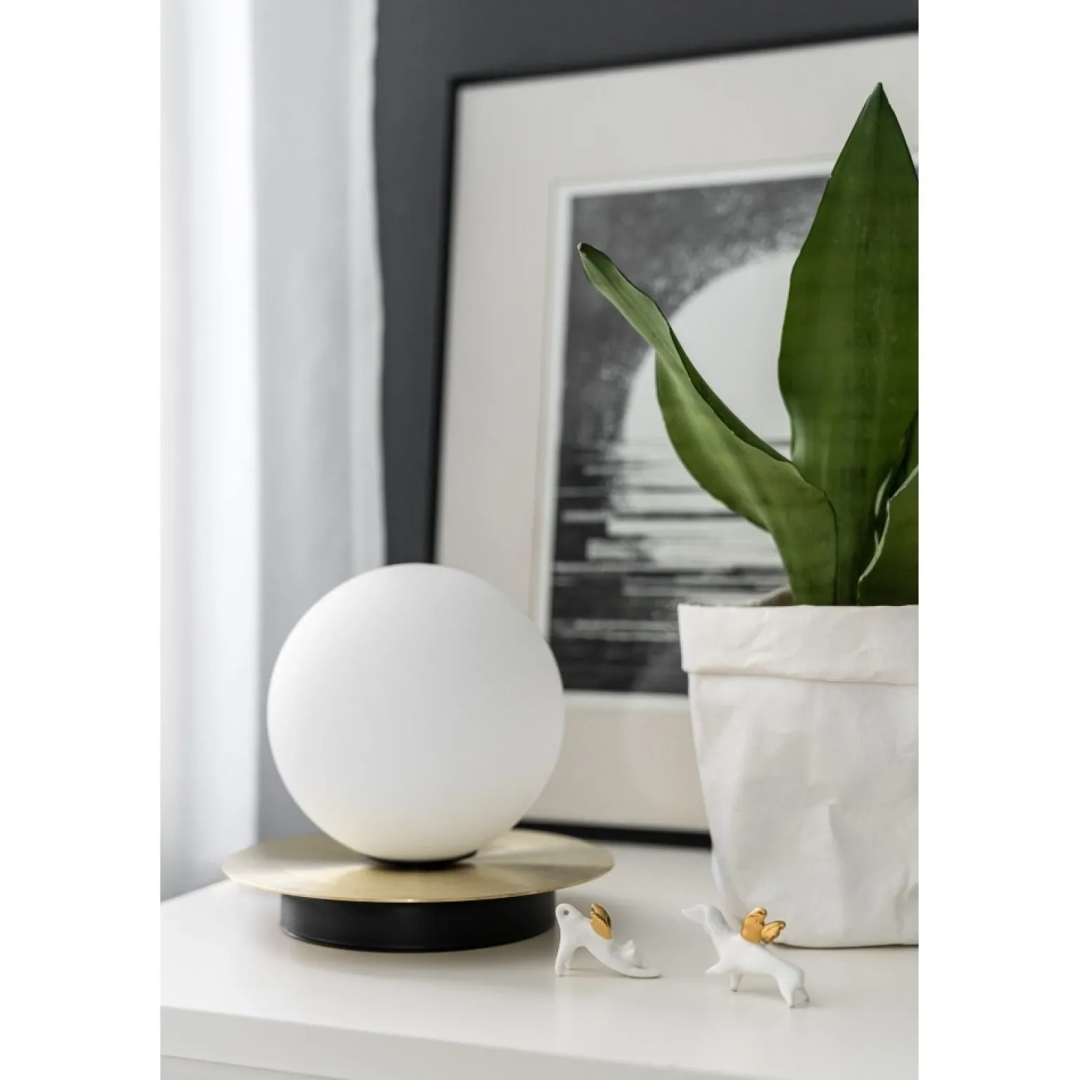 BORRA ST czarna lampa stołowa (B2A122P1) - Ummo