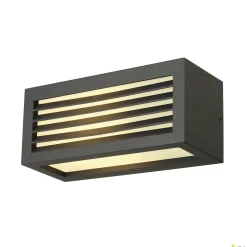 BOX-L, lampa ścienna outdoor, TC-(D,H,T,Q)SE, IP44, kwadratowa, antracytowa, maks. 18W (232495) - SLV