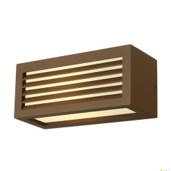 BOX-L, lampa ścienna outdoor, TC-(D,H,T,Q)SE, IP44, kwadratowa, rdzawa, maks. 18W (232497) - SLV
