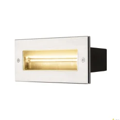 BRICK, lampa ścienna wpuszczana outdoor, LED, 3000K, stal nierdzewna, 230V, IP67, 850lm, 10W (233660) - SLV