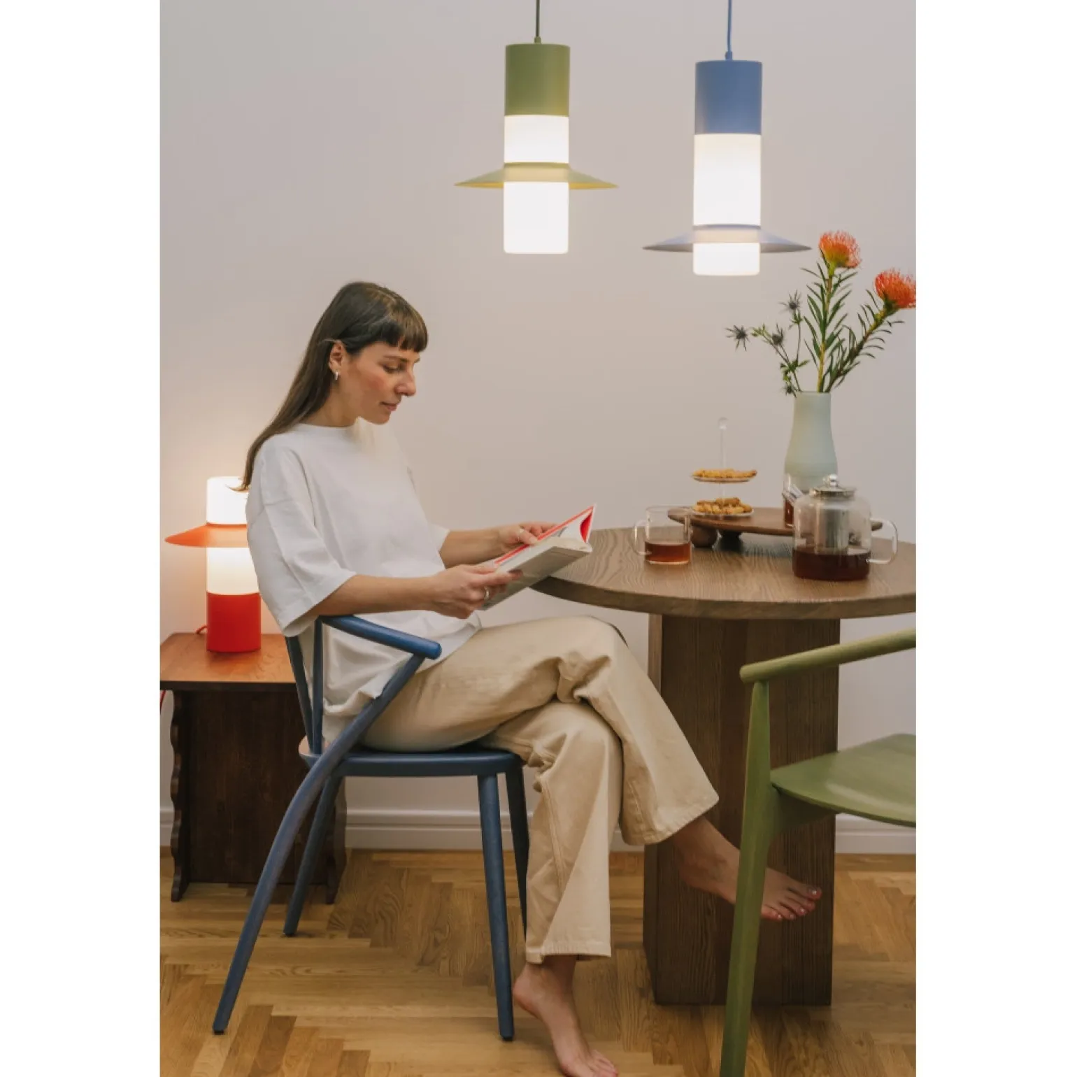 CAPONIO A oliwkowa sufitowa lampa wisząca (CPA11414P0) - Ummo